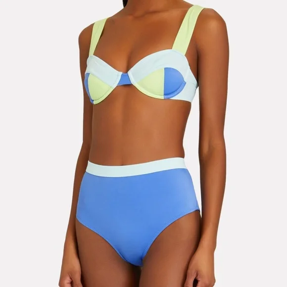 Solid & Striped Lilo Colorblocked Bikini Bottoms ONLY Small - Picture 1 of 8